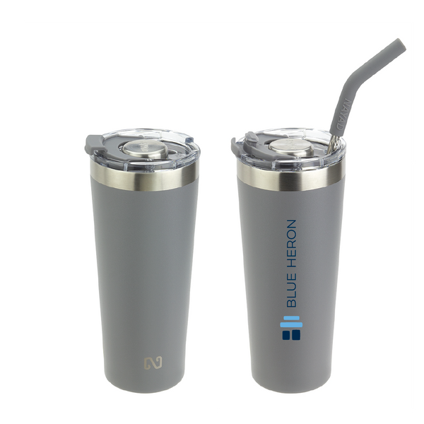 NAYAD™ Trouper 22 oz Stainless Double Wall Tumbler with Straw
